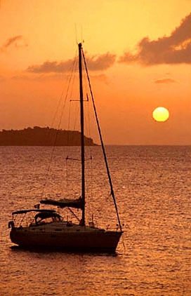 Les Saintes, photography, sunset